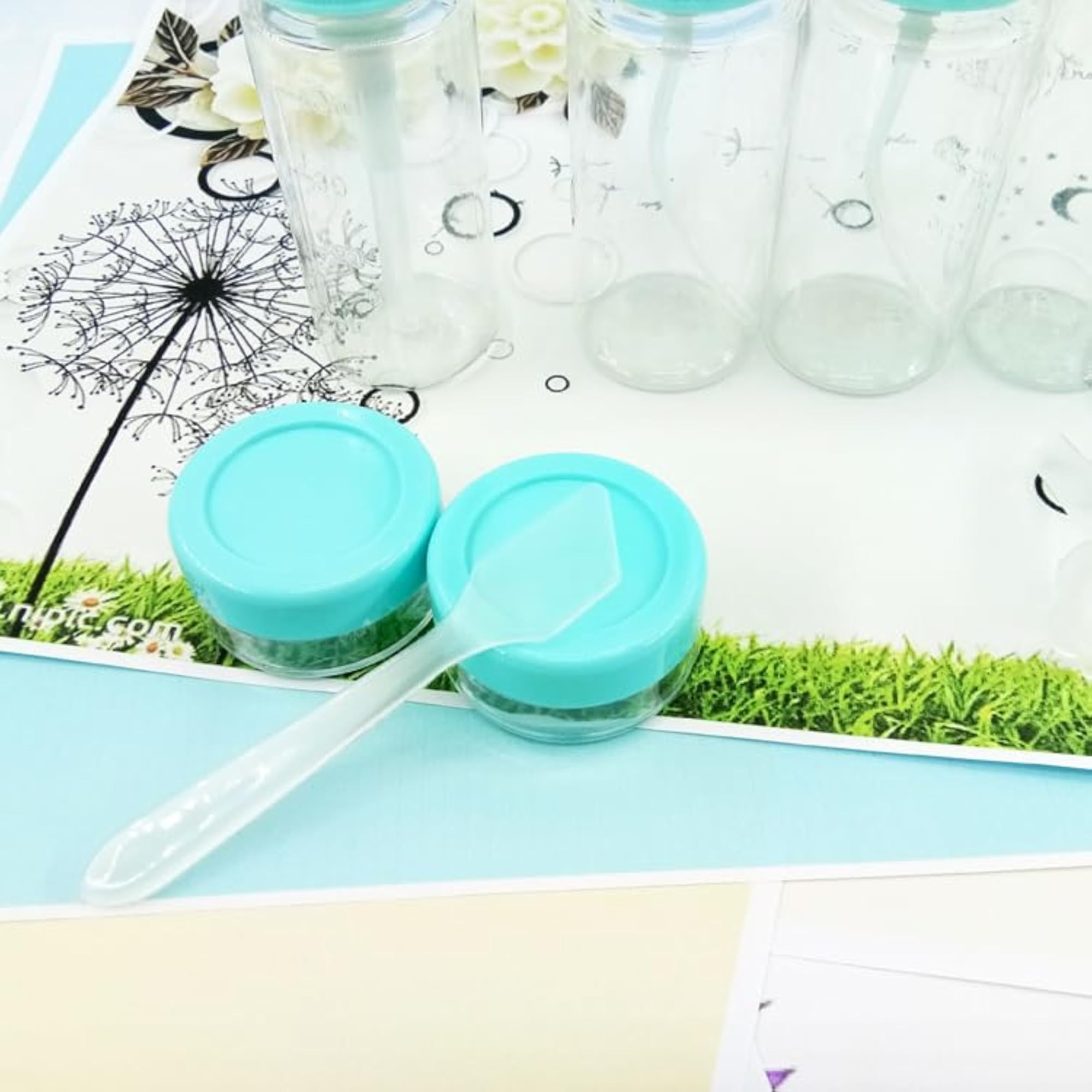 7-Pcs Travel Bottles Kit, Refillable Leak Proof Containers